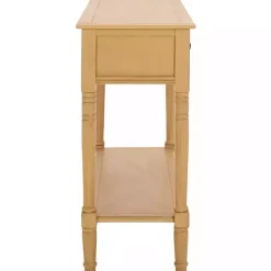 Kirklands Home Natural 2- Drawer Samantha Console Table Tan Discount