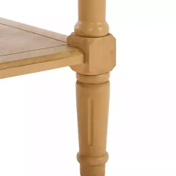 Kirklands Home Natural 2- Drawer Samantha Console Table Tan Discount