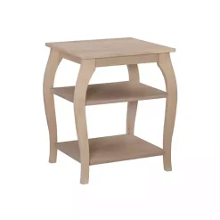 Kirklands Home Natural Prismatic Wood Accent Table Brown Online