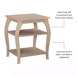 Kirklands Home Natural Prismatic Wood Accent Table Brown Online