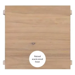 Kirklands Home Natural Prismatic Wood Accent Table Brown Online