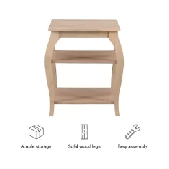 Kirklands Home Natural Prismatic Wood Accent Table Brown Online
