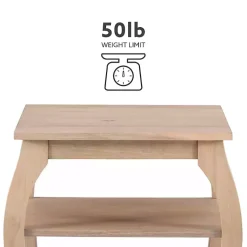 Kirklands Home Natural Prismatic Wood Accent Table Brown Online