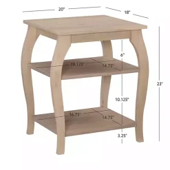 Kirklands Home Natural Prismatic Wood Accent Table Brown Online