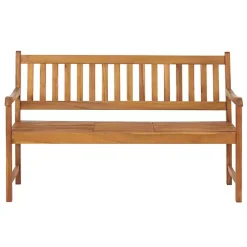 Kirklands Home Natural Acacia Wood Bench with Pop-Up Table Tan