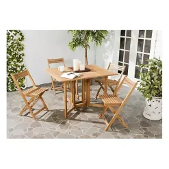 Kirklands Home Natural Acacia Wood 4-pc. Foldable Dining Set