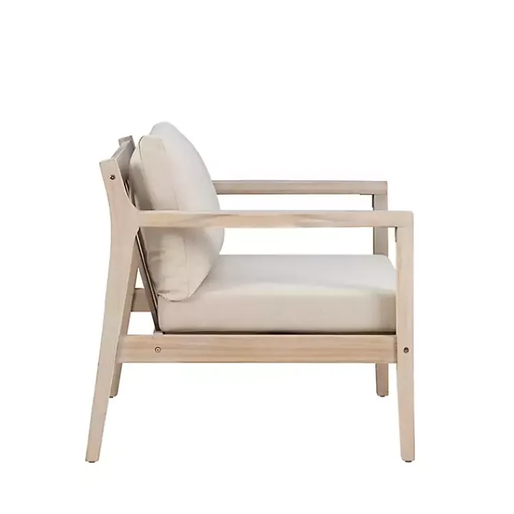 Kirklands Home Natural Acacia Wood 2-pc. Outdoor Accent Chair Set Tan Hot