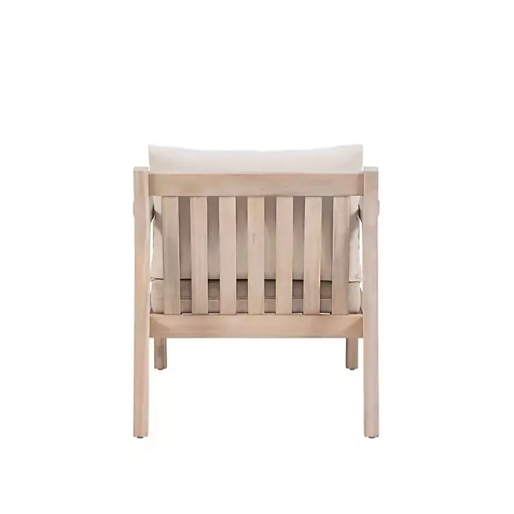 Kirklands Home Natural Acacia Wood 2-pc. Outdoor Accent Chair Set Tan Hot