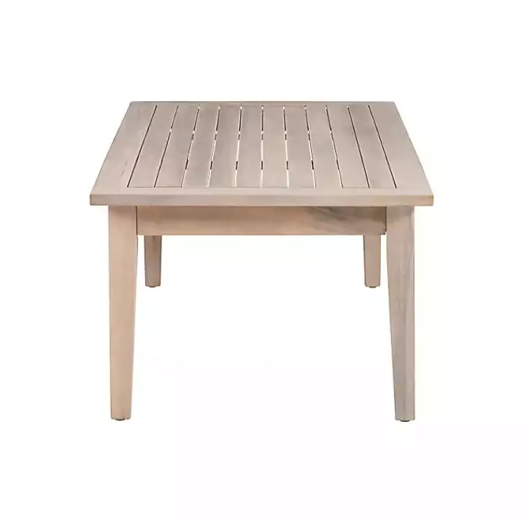 Kirklands Home Natural Acacia Wood Slatted Outdoor Coffee Table Tan Online