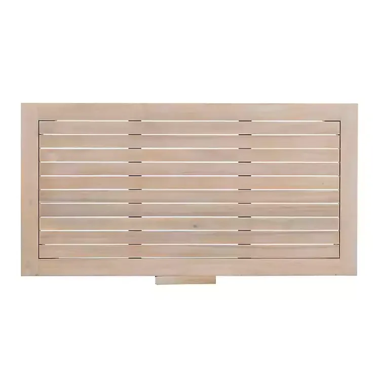 Kirklands Home Natural Acacia Wood Slatted Outdoor Coffee Table Tan Online