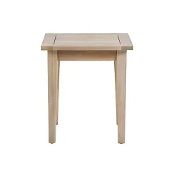 Kirklands Home Natural Acacia Wood Slatted Outdoor Side Table Tan Discount