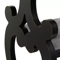 Kirklands Home Natural and Wood 3-Tier Console Table Black Sale