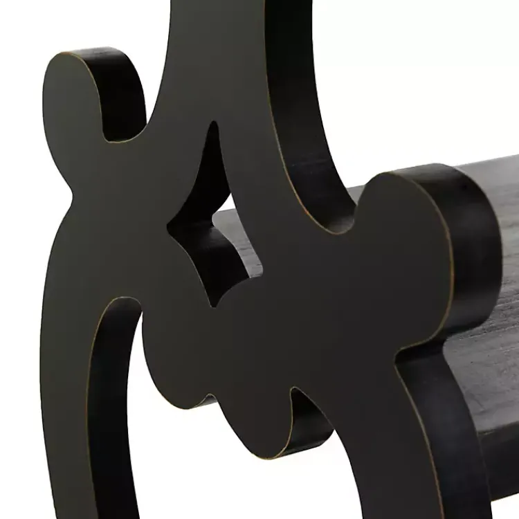Kirklands Home Natural and Wood 3-Tier Console Table Black Sale