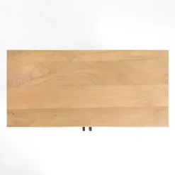 Kirklands Home Natural Arch Cane and Wood Cabinet Tan