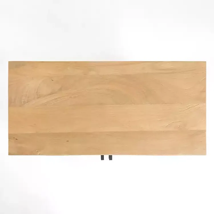 Kirklands Home Natural Arch Cane and Wood Cabinet Tan