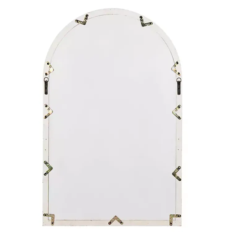 Kirklands Home Natural Arched Pane Doors Wall Mirror Clearance