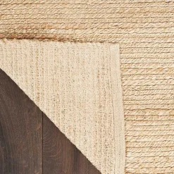 Kirklands Home Natural Bleach Jute Reversible Area Rug, 4x6 Tan Clearance