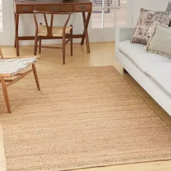 Kirklands Home Natural Bleach Jute Reversible Area Rug, 5x7 Tan Outlet