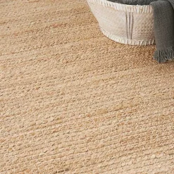 Kirklands Home Natural Bleach Jute Reversible Area Rug, 5x7 Tan Outlet