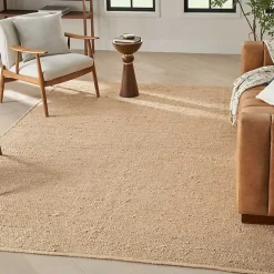 Kirklands Home Natural Bleach Jute Reversible Area Rug, 8x10 Tan Outlet