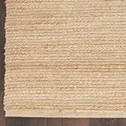Kirklands Home Natural Bleached Jute Area Rug, 3x5 Tan Hot