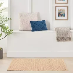 Kirklands Home Natural Bleached Jute Area Rug, 3x5 Tan Hot
