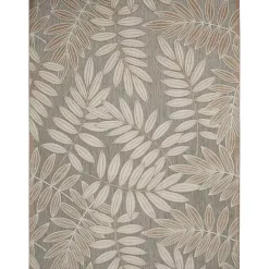 Kirklands Home Natural Botanical Outdoor Area Rug, 6x9 New