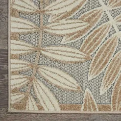 Kirklands Home Natural Botanical Outdoor Area Rug, 6x9 New