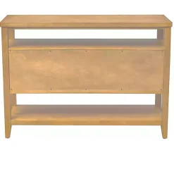 Kirklands Home Natural Cane Martha Sterwart Console Table Tan