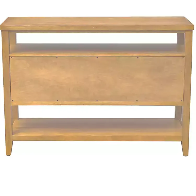 Kirklands Home Natural Cane Martha Sterwart Console Table Tan