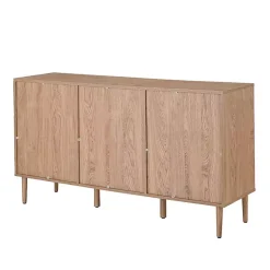 Kirklands Home Natural Cane Wood Arched Sideboard Cabinet Sale