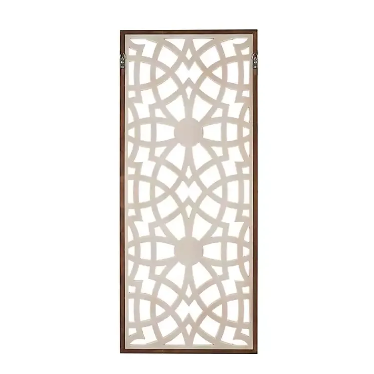 Kirklands Home Natural Carved Damask Wooden Wall Plaque Tan Online
