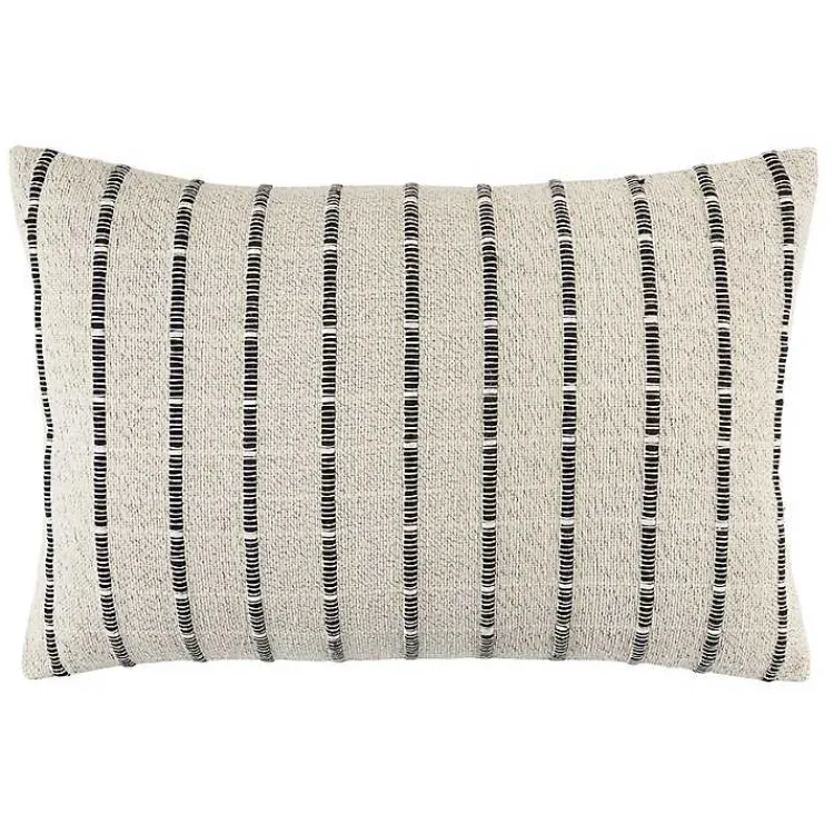 Pillows>Kirklands Home Natural Corded Cotton Lumbar Pillow