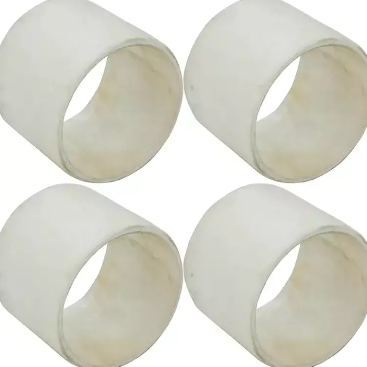 Kirklands Home Natural Cream Marble 4-pc. Napkin Ring Set Discount