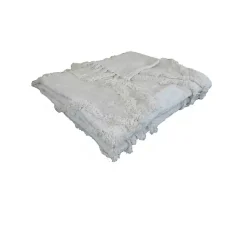 Blankets & Throws>Kirklands Home Natural Diamond Cotton Blanket Ivory