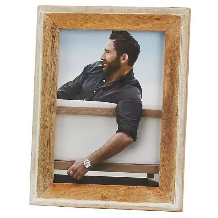 Picture Frames>Kirklands Home Natural Distressed Picture Frame, 5x7 Tan