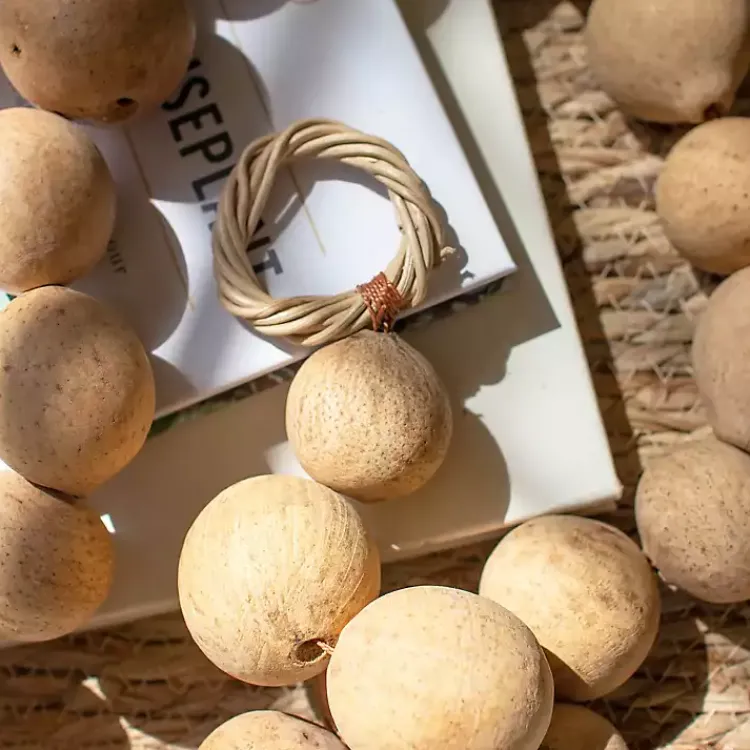 Decorative Accents>Kirklands Home Natural Dried Gourd Garland Tan