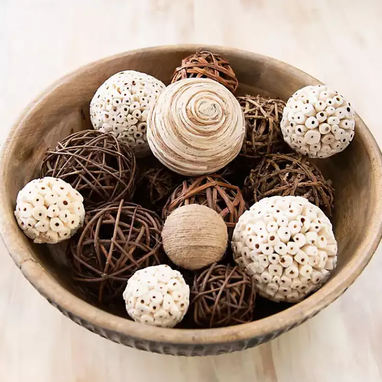 Bowl Filler>Kirklands Home Natural Dried Orb Bag
