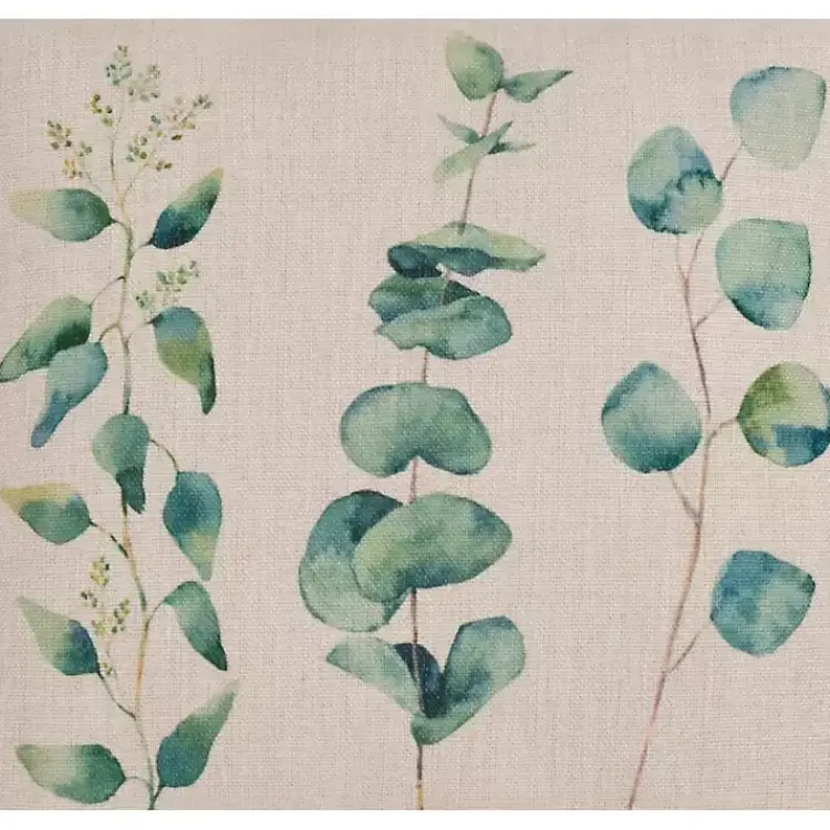 Pillows>Kirklands Home Natural Eucalyptus Print Pillow