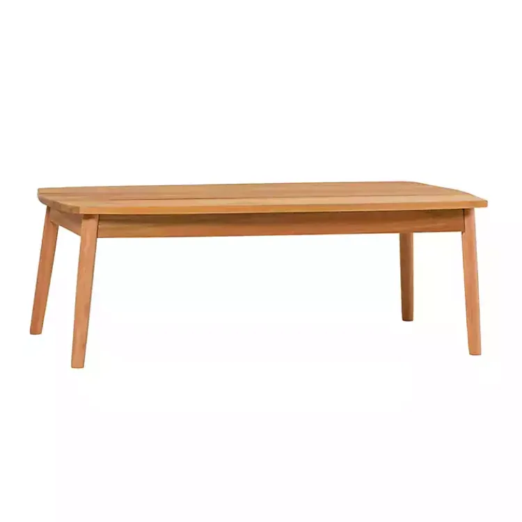 Kirklands Home Natural Eucalyptus Wood Outdoor Coffee Table Tan Online