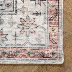 Kirklands Home Natural Faded Vintage Washable Runner Outlet