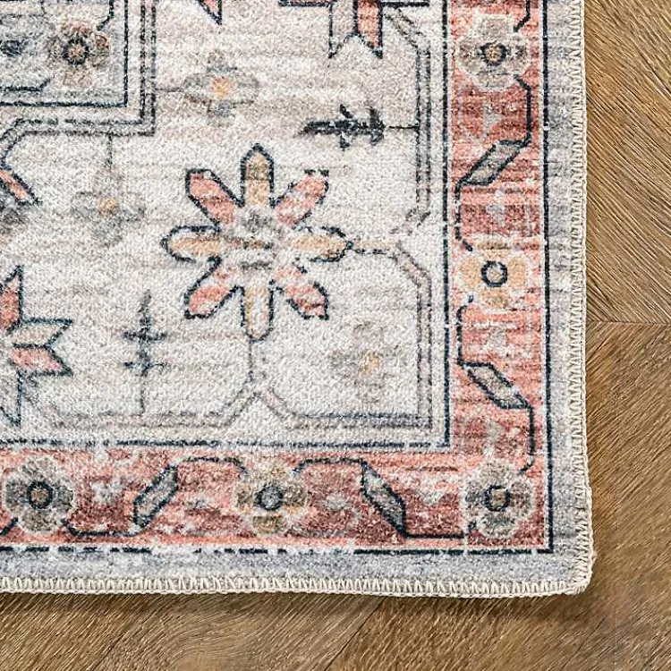 Kirklands Home Natural Faded Vintage Washable Runner Outlet