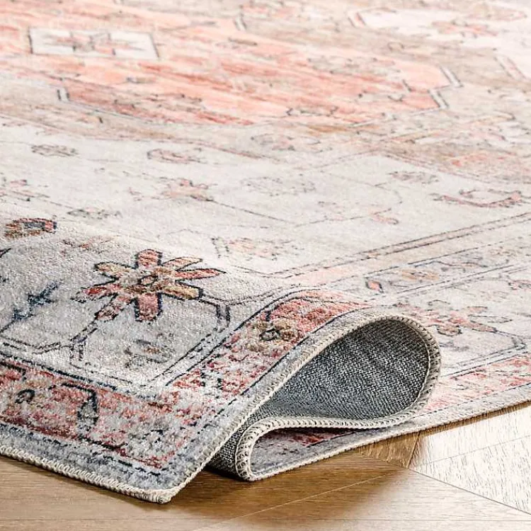 Kirklands Home Natural Faded Vintage Washable Area Rug, 4x6