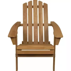 Kirklands Home Natural Folding Outdoor Adirondack Chair Tan Outlet