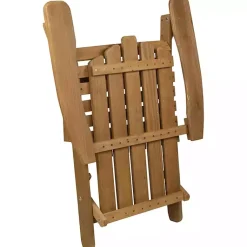 Kirklands Home Natural Folding Outdoor Adirondack Chair Tan Outlet
