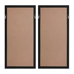 Kirklands Home Natural Geometric Rice Paper Framed Art, Set of 2 Tan New