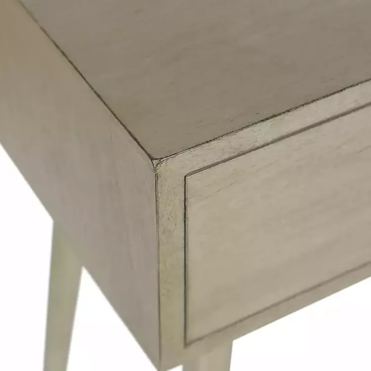 Kirklands Home Natural Wood 1-Drawer Arthur Accent Table Gray Online