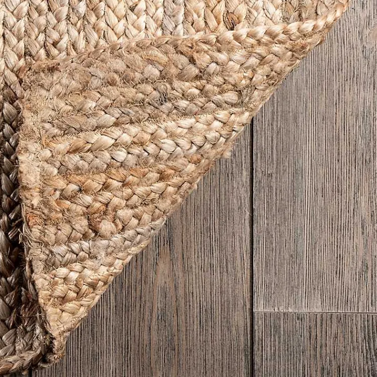 Kirklands Home Natural Hand Woven Rigo Jute Area Rug, 12x18 Tan New