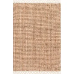 Kirklands Home Natural Handwoven Area Rug, 10x14 Tan Hot