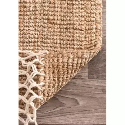 Kirklands Home Natural Handwoven Area Rug, 10x14 Tan Hot